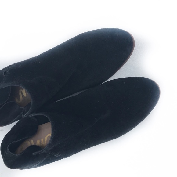 Sam Edelman Black Suede Convertible Ankle Boots - Picture 4 of 4